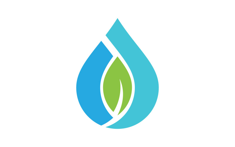 Water drop fresh Logo Template vector illustration design v.3 Illustration