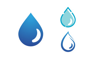 Water drop fresh Logo Template vector illustration design v.4