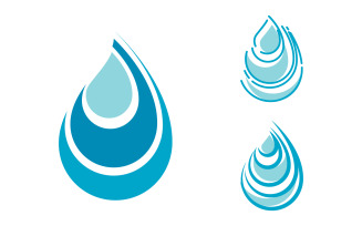 Water drop fresh Logo Template vector illustration design v.5