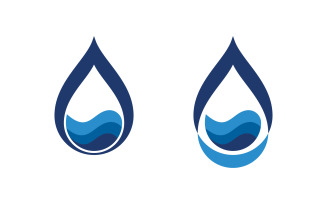 Water drop fresh Logo Template vector illustration design v.6