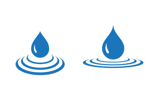 Water drop fresh Logo Template vector illustration design v.7