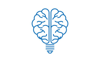 Healthy Brain Medical illustration icon template design v.14