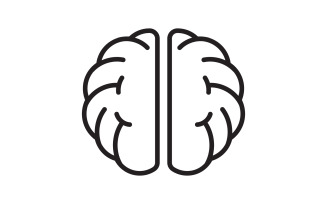 Healthy Brain Medical illustration icon template design v.2