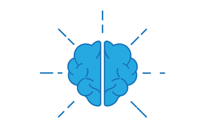 Healthy Brain Medical illustration icon template design v.3 Logo Template
