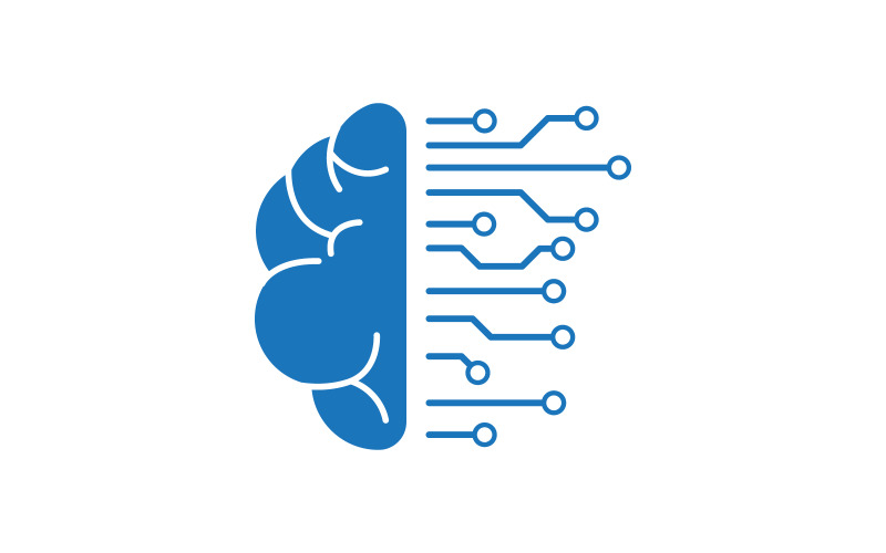 Healthy Brain Medical illustration icon template design v.6 Logo Template