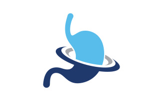 Stomach medical care icon designs vector illustration v.2
