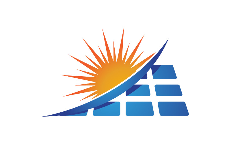 Sun Solar Energy vector icon illustration template v.14 Logo Template