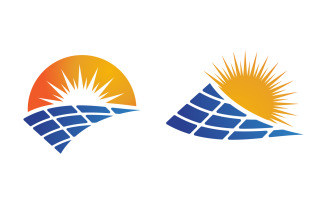 Sun Solar Energy vector icon illustration template v.6