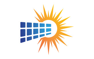 Sun Solar Energy vector icon illustration template v.7