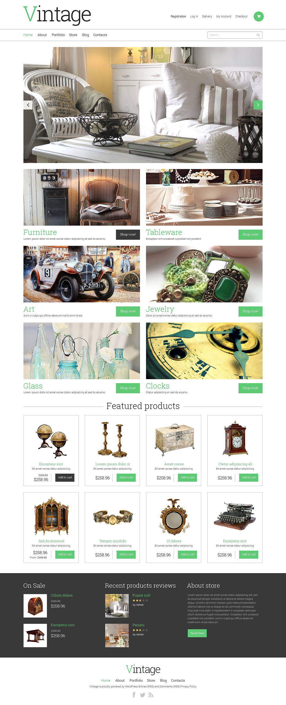 Antique Store WooCommerce Theme New Screenshots BIG