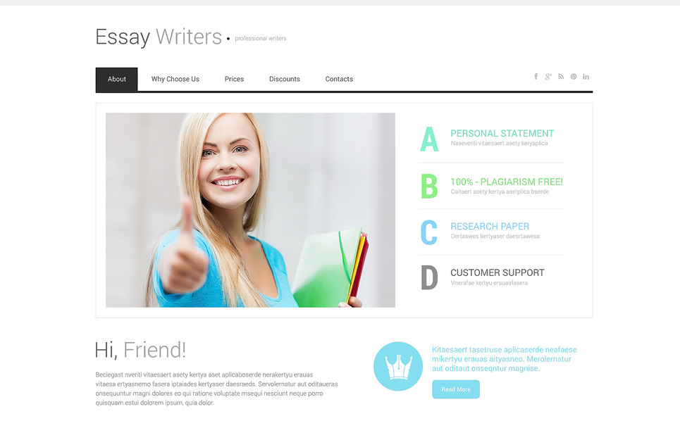Book Reviews Responsive site Template 49073