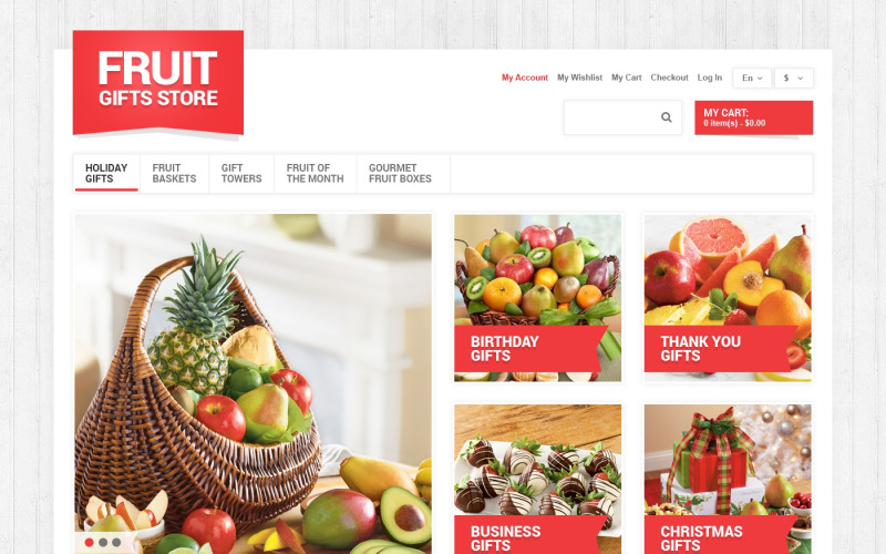 Fruit Gifts Store Magento Theme