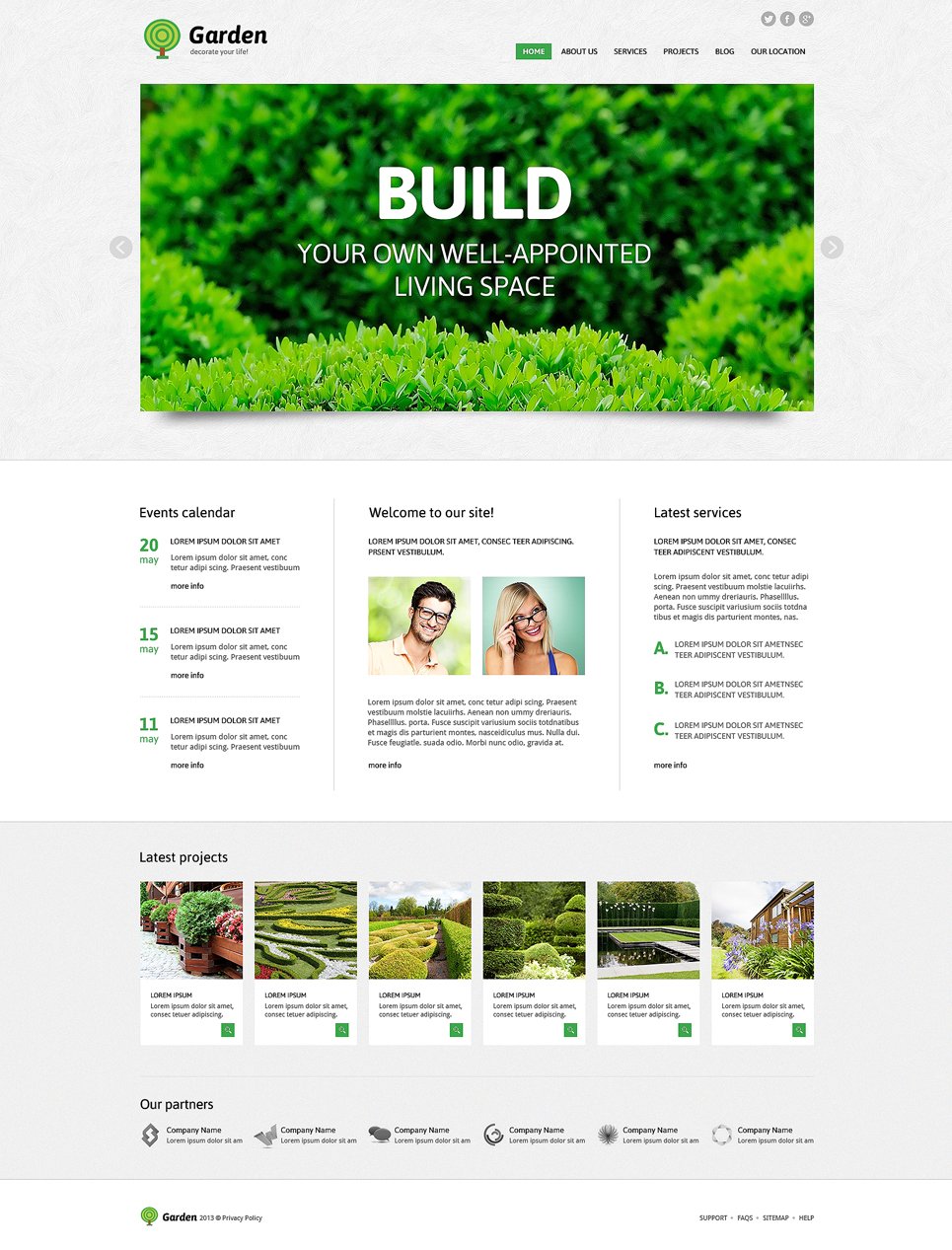 Garden Design Responsive WordPress Theme New Screenshots BIG
