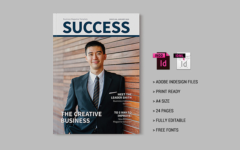 Business Magazine Template 21