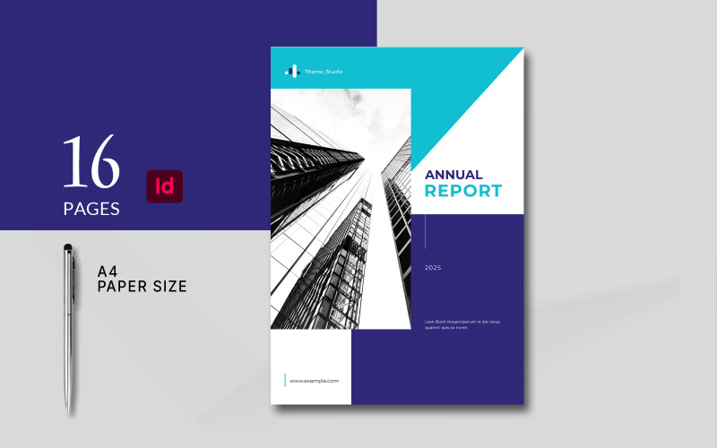 Annual Report Template Layout Magazine Template