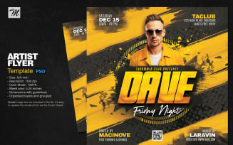 Club Artist Flyer Template PSD