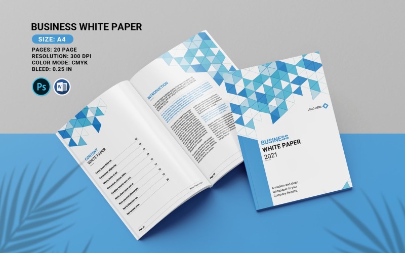 Comprehensive Business White Paper Template for Effective Strategy & Insights Magazine Template