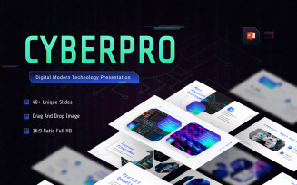 Cyberpro Digital Technology Google Slides Template