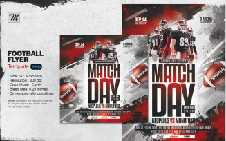 Match Day Football Flyer Template