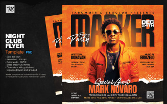 Night Club Flyer Template PSD
