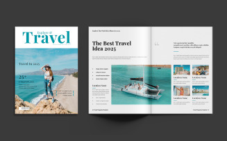 Travel Magazine Design Layout Template