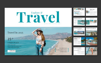 Travel Magazine Template Landscape