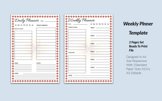 Elegant Daily Planner Template