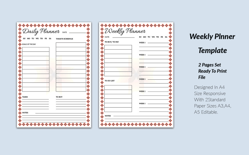 Elegant Daily Planner Template