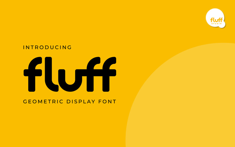 Fluff - Geometric Display Font