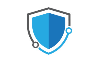 Shield security Logo vector illustration design template v.5