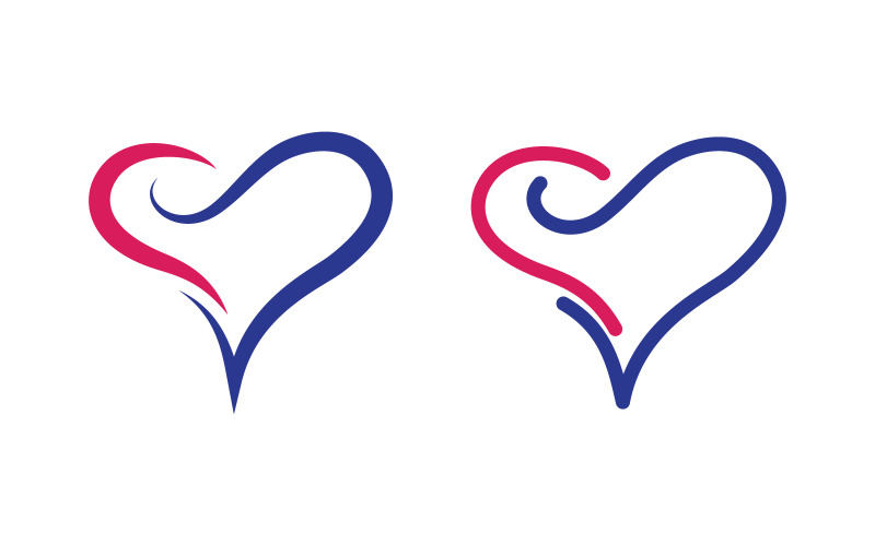 Beauty Love Vector Logo illustration design Template v.9 Logo Template