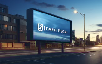 Billboard logo mockup, Logo mockup