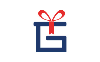 Gift Box shop Icon logo Vector Illustration design v.2