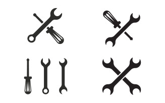 Mechanic Tool Vector icon design illustration Template v.4