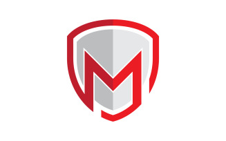 Shield security Logo vector illustration design template v.18