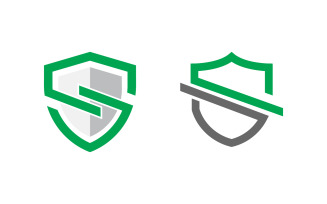 Shield security Logo vector illustration design template v.6
