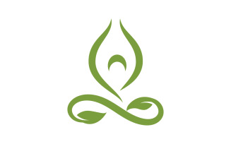 Yoga Logo icon design illustration Template v.15