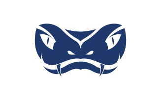 snake viper silhouette. Logo illustration of snake viper v.1