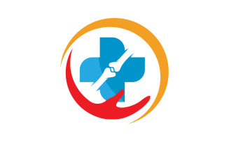 Orthopedic Medical Logo design illustration Template v.9