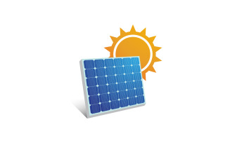 Sun Solar Energy logo icon illustration template v.11