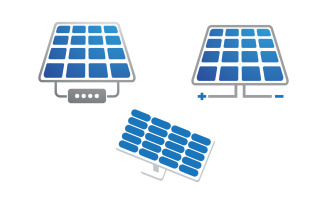 Sun Solar Energy logo icon illustration template v.12