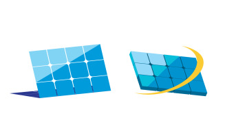 Sun Solar Energy logo icon illustration template v.5