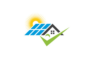 Sun Solar Energy logo icon illustration template v.7