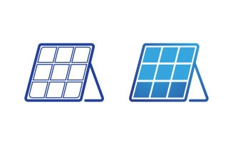 Sun Solar Energy logo icon illustration template v.8