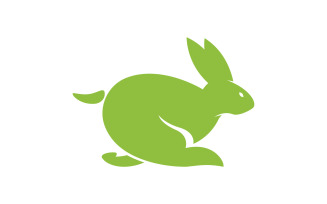 Cute Rabbit template Logo icon illustration design v.12