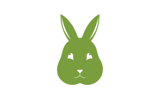 Cute Rabbit template Logo icon illustration design v.18