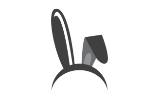 Cute Rabbit template Logo icon illustration design v.19