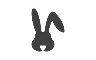 Cute Rabbit template Logo icon illustration design v.22