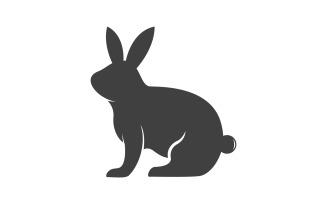 Cute Rabbit template Logo icon illustration design v.23