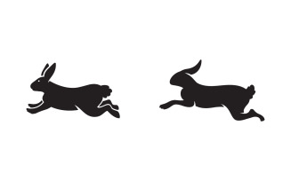 Cute Rabbit template Logo icon illustration design v.3